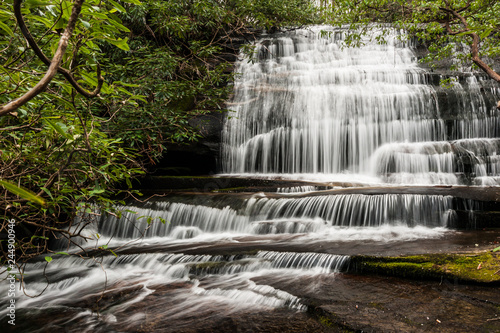 Grogans Creek Falls, Nantahala National Forest, North Carolina, United States photo