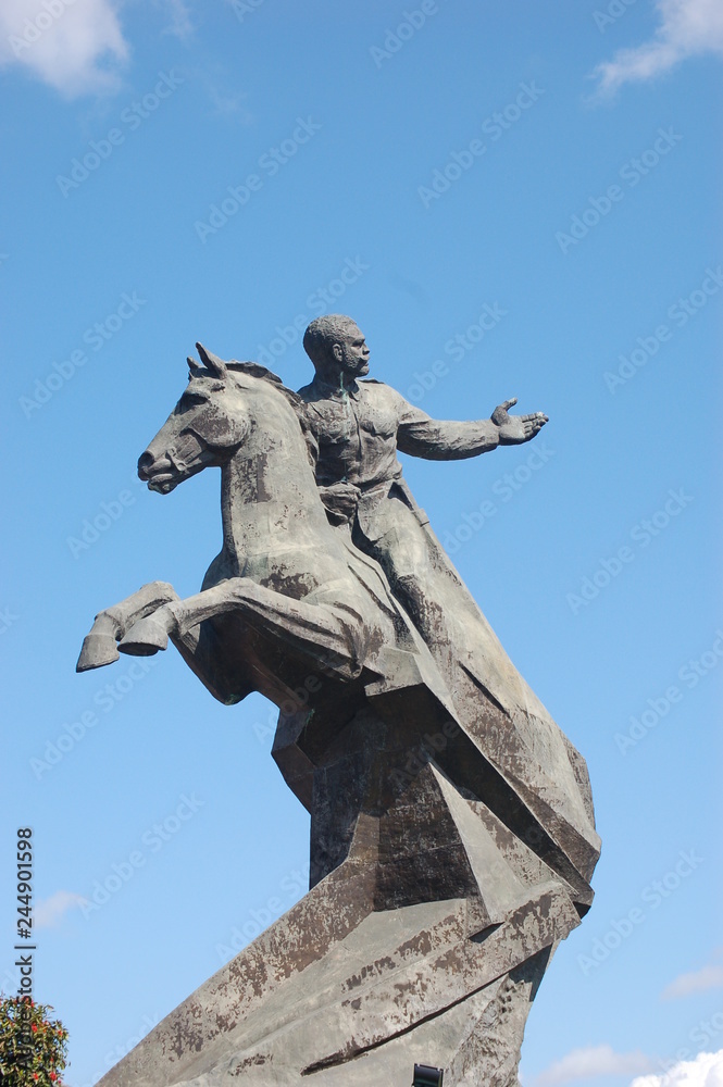 Statue of horse and rider Havana, Cuba