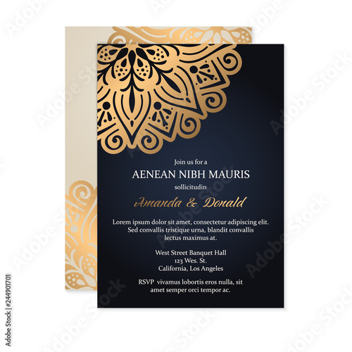 Foto Luxury wedding invitation