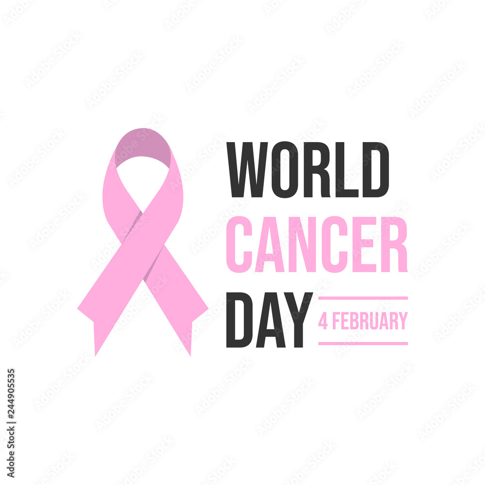 World cancer day background World cancer day background