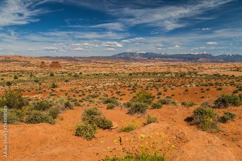 LaSal Mountains Viewpoint, Arches National Park, Utah, United States photo