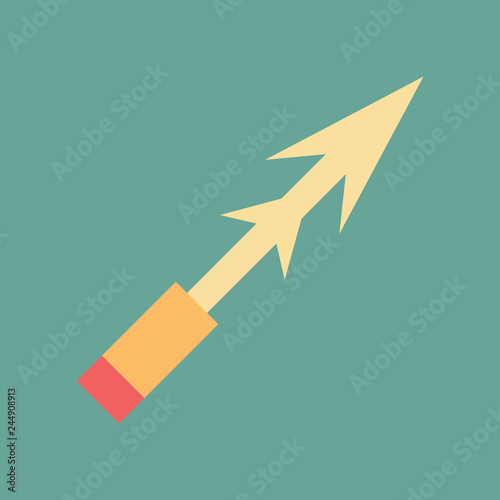 Silhouette icon harpoon