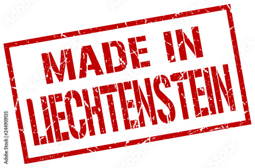 made in Liechtenstein stamp