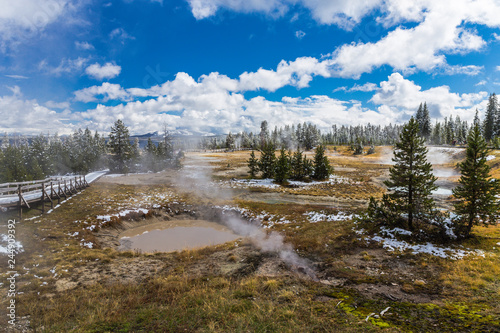 West Thumb Geyser Basin, Yellowstone National Park, Wyoming, United States