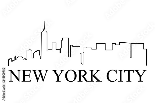 New york city logo vettoriale 
