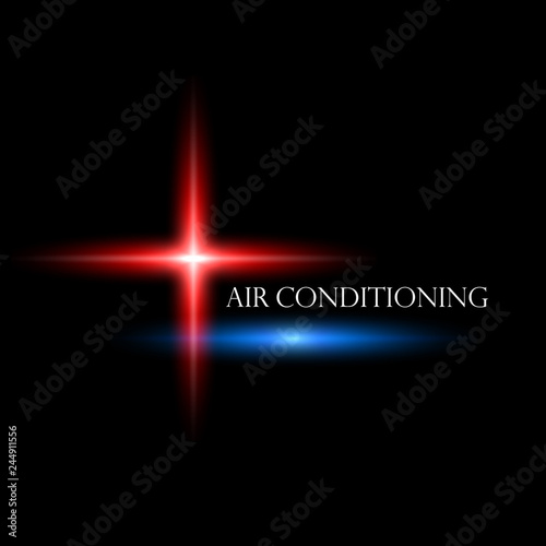 Air condition abstraction symbol for business