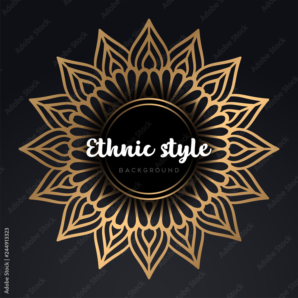 Naklejka premium Vector indian Mandala