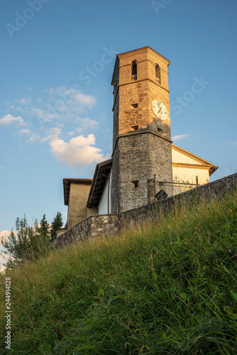 Fortifications of Monte di Buja. Pieve di San Lorenzo and Lombard Castle