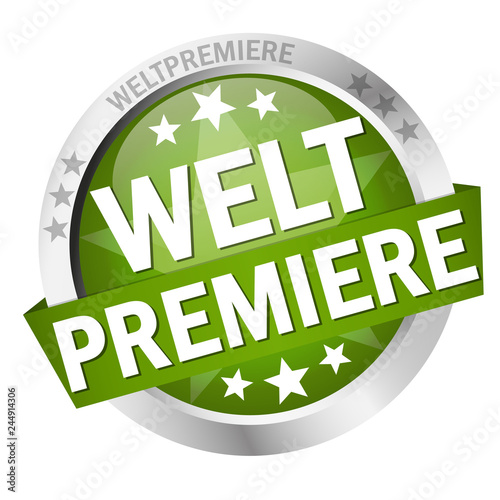 Button with banner Weltpremiere