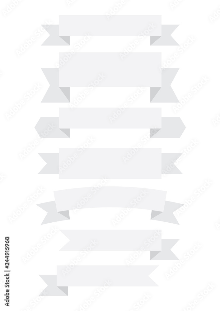 set of ribbon baner icon set of ribbon baner icon