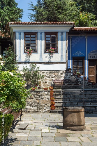 PLOVDIV, BULGARIA - JULY 5, 2018:  Museum Hindliyan House in architectural and historical reserve The old town in city of Plovdiv, Bulgaria photo