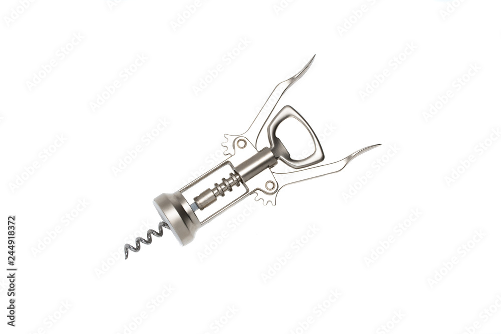 Corkscrew isolated on white background Corkscrew isolated on white background