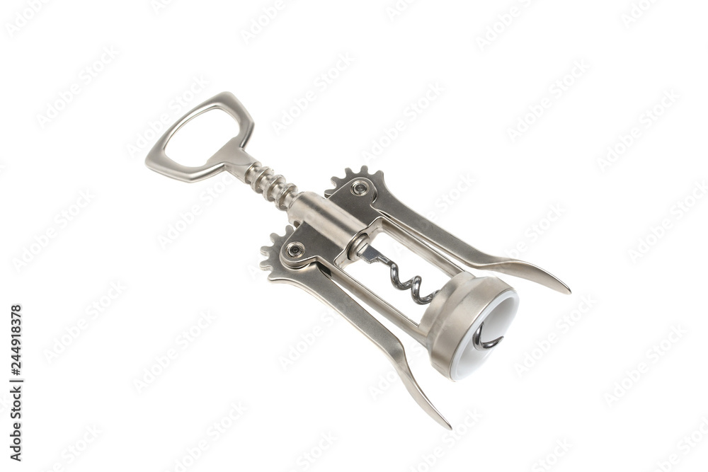 Corkscrew isolated on white background Corkscrew isolated on white background