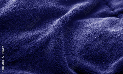 Sack cloth texture in blue color.