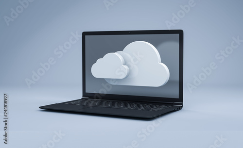Cloud Business Technologie - Konzept Digitialisierung und Datensicherung