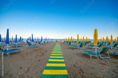 Obraz na płótnie Lido di Jesolo beach, Italy w salonie