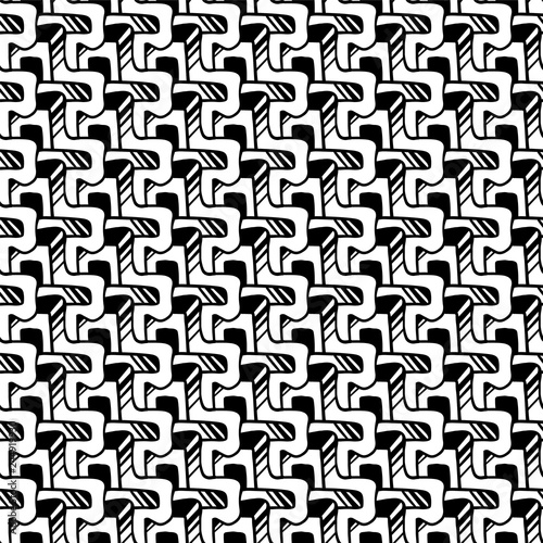 Abstract seamless pattern black and white