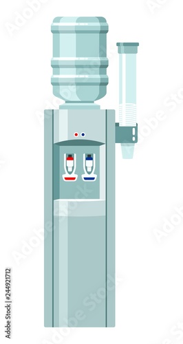 Water cooler with full bottle