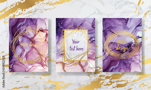  liquid marble with gold. flyer, business card, flyer, brochure, poster, for printing. trend vector