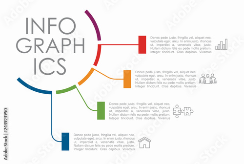 Infographic design template with place for your data. Vector illustration.