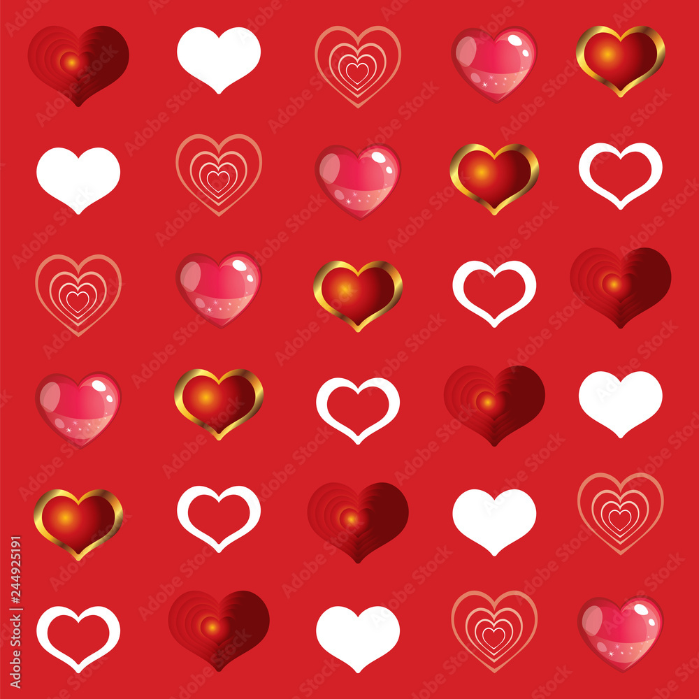 Seamless valentines day pattern 1