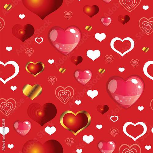 Seamless valentines day pattern 8