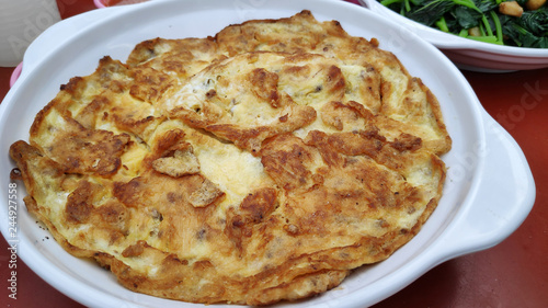 Tasty pan fried omelette