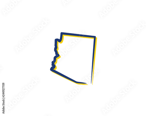 Arizona Outline Logo Icon 001