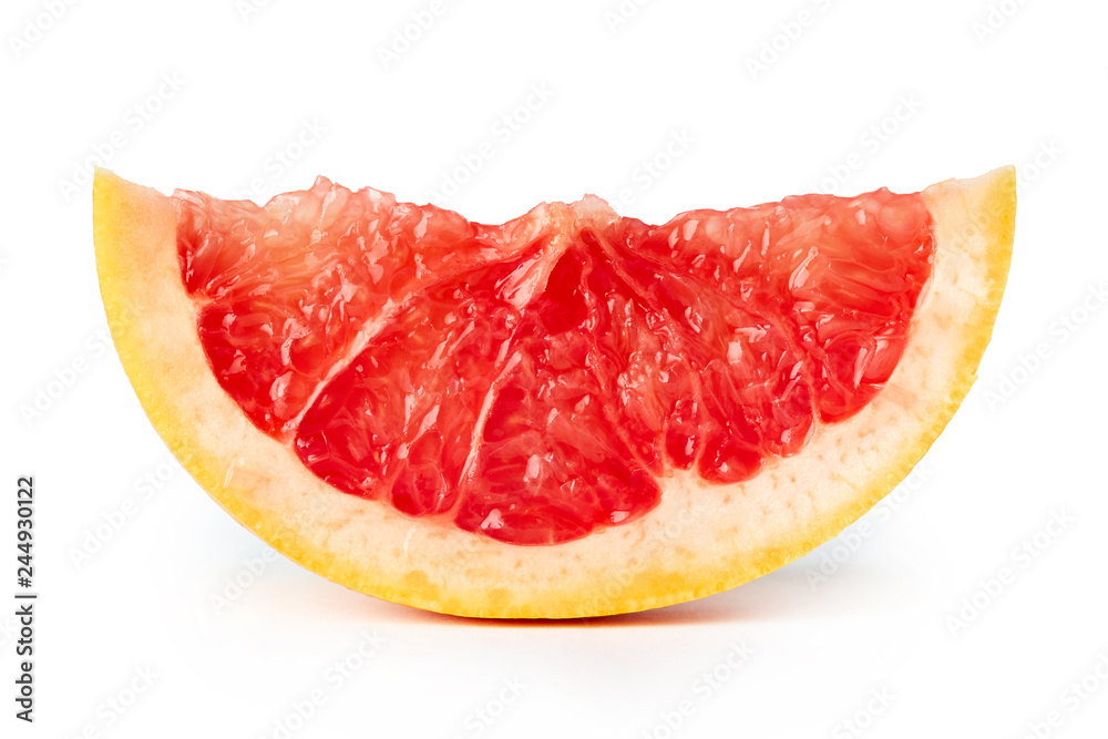 Fresh raw grapefruit (citrus x paradisi) isolated on white background Fresh raw grapefruit (citrus x paradisi) isolated on white background