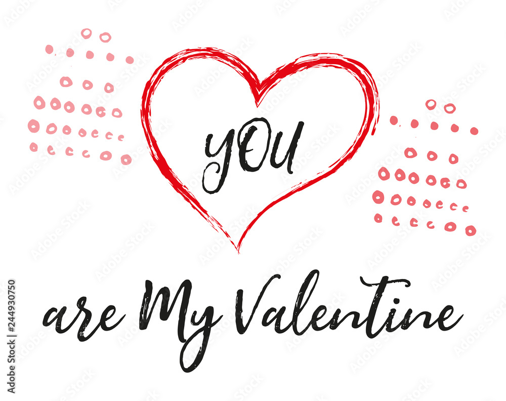 Greeting card for Valentine`s day . 