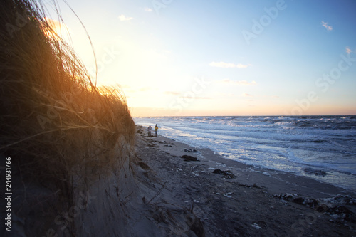 Fototapeta Naklejka Na Ścianę i Meble -  walk at baltic sea in winter