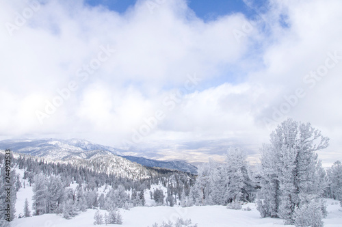 mountains snow photo