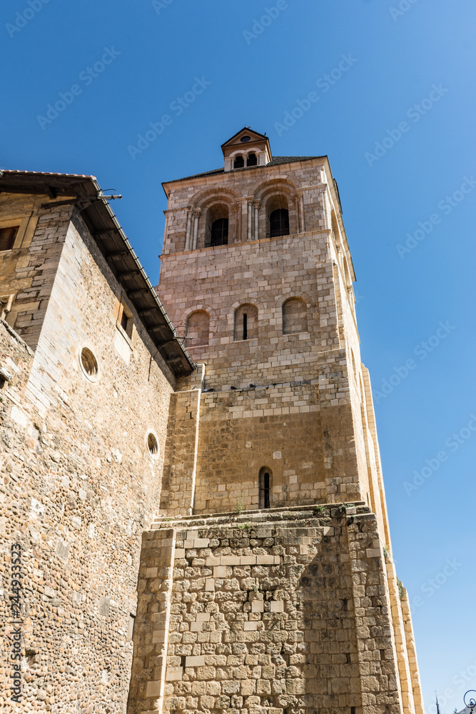 The rooster of the Basilica of San Isidoro de León is a vane located on top of the Romanesque tower belonging to this temple. (Spain)
