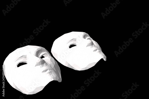 Vector mask  white