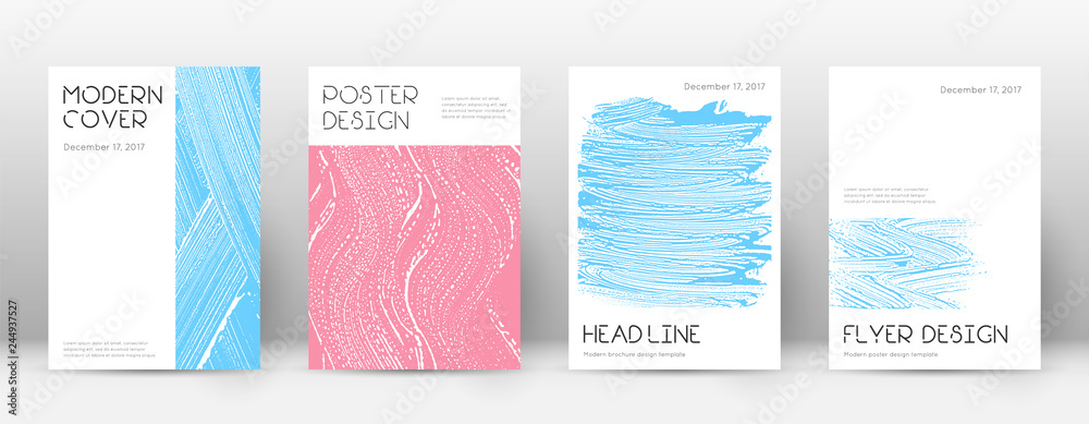 Cover page design template. Minimal brochure layou