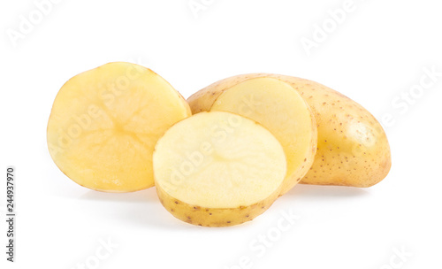  potato isolated on white background