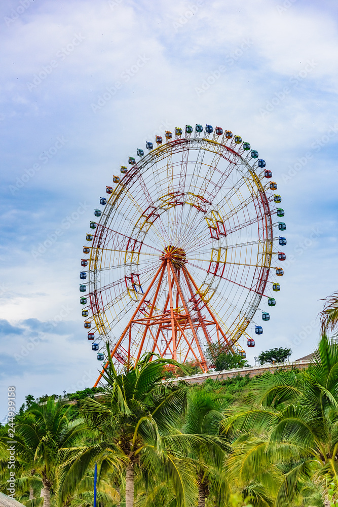 Fototapeta premium observation wheel park