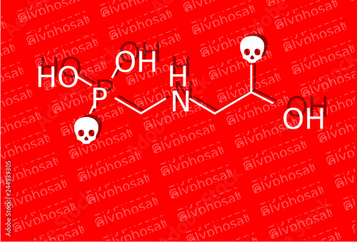 Formule chimique du Glyphosate