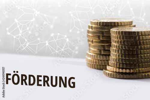 Konzept Förderung / Finanzen im digitalen Zeitalter