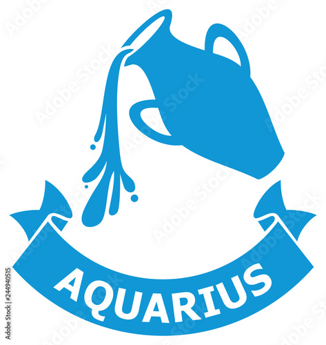 Aquarius  zodiac sign (horoscope icon)