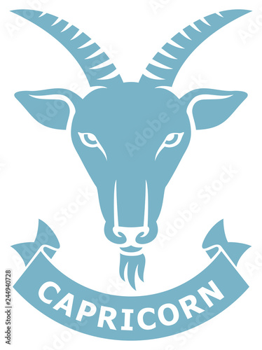 Capricorn zodiac sign (horoscope icon)