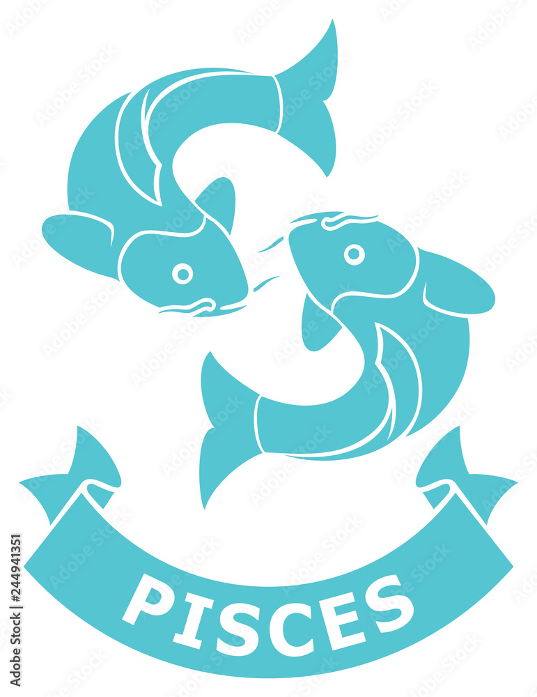 Pisces zodiac sign (horoscope icon) Stock Vector | Adobe Stock Pisces zodiac sign (horoscope icon) Stock Vector | Adobe Stock