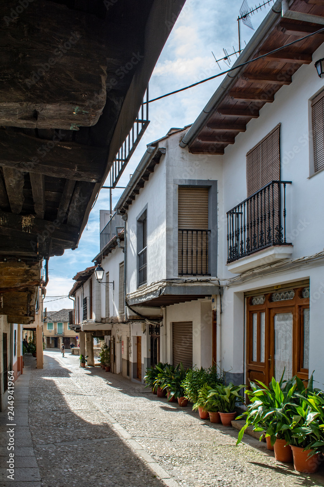Streets of Guadalupe in Cáceres (Extremadura, Spain)