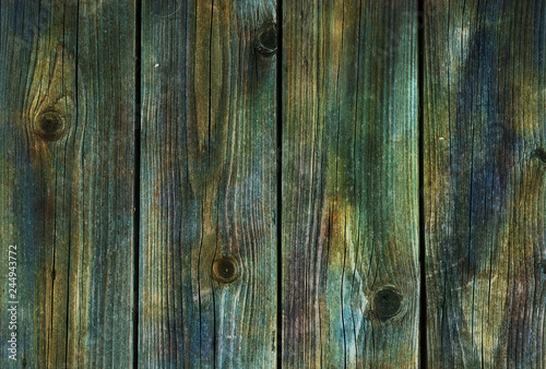Aged boards of various colors and uses 