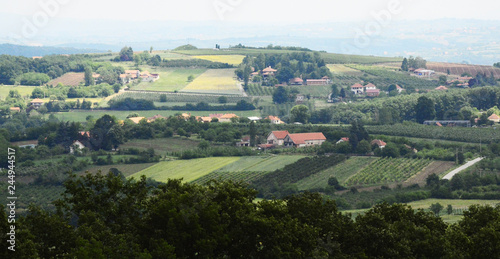 aerial view of the village