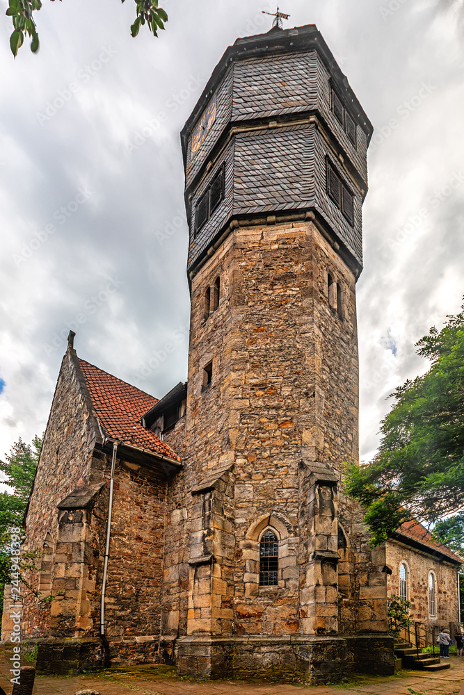 Naklejka premium Agidien church in Hannoversch Munden, Germany, Lower Saxony.