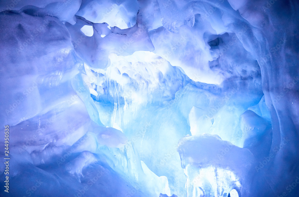 Naklejka premium Inside of a glacier in Austria - Europe
