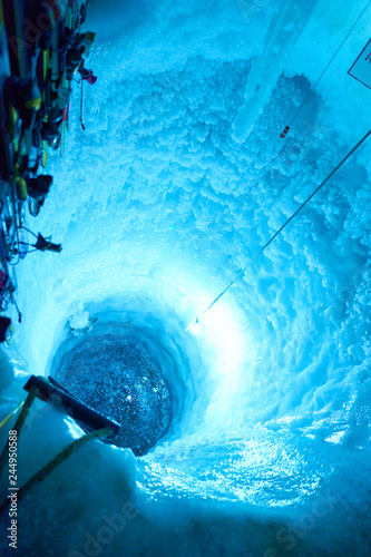 Inside of a glacier in Austria - Europe photo