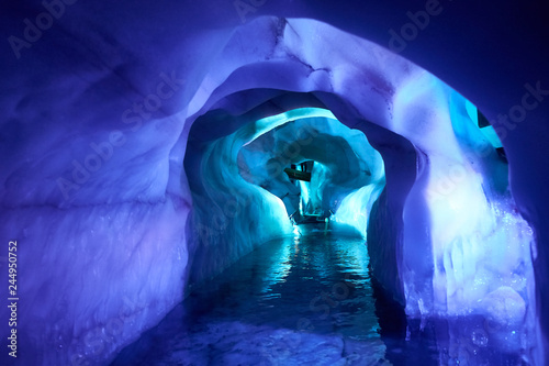 Inside of a glacier in Austria - Europe photo