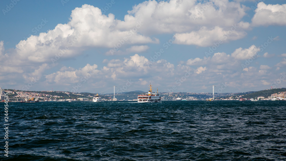 Cityscape , Bospurus Bridge Istanbul , Turkey Cityscape , Bospurus Bridge Istanbul , Turkey